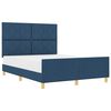 vidaXL Bedframe met hoofdeinde Blauw 140 x 190 cm Stof