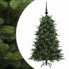 vidaXL Kunstkerstboom met kerstbal 120 cm 150 LED's Warmwit