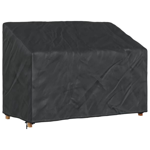 vidaXL Tuinbankhoes Zwart 134 x 70 x 65 / 94 cm 600D Oxford Stof
