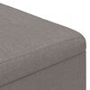 vidaXL Knopkruk met kussen Taupe 80 x 80 x 45 cm Stof