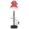 vidaXL Bureaulamp 25 W E27 15x15x55 cm verweerd rood