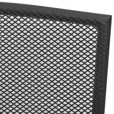 vidaXL Tuinstoelen 4 st mesh ontwerp staal antraciet