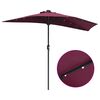 vidaXL Tuinparasol Bordeaux Rood 294 x 150 x 223 cm Polyester en staal