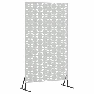 vidaXL Privacyscherm 100 x 50 x 180 cm Gegalvaniseerd staal zilver
