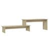 vidaXL Tv-meubel 180x30x43 cm bewerkt hout sonoma eikenkleurig
