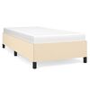 vidaXL Bedframe zonder matras 80x200 cm stof cr&egrave;mekleurig
