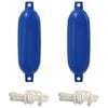 vidaXL Boot fenders 2 st &Oslash; 16 x 58 cm Blauw PVC