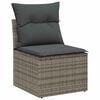 vidaXL Tuin Sofa Set met kussen met kussen 5 pcs Grijs en Bruin