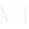 vidaXL Afrasteringspaal Zilver 50 x 1,4 m (50 mm gaas) Staal