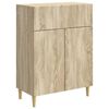 vidaXL Dressoir met lade Sonoma Eiken 66 x 34,5 x 90 cm Bewerkt hout