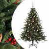 vidaXL Kunstkerstboom met kerstbal 120 cm 150 LED's Warmwit