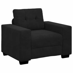 vidaXL Fauteuil 60 cm fluweel zwart