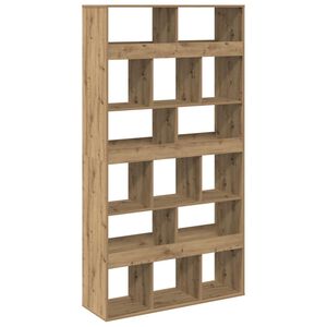 vidaXL Boekenkast 100x33x187,5 cm bewerkt hout artisanaal eikenkleurig