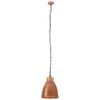 vidaXL Hanglamp industrieel E27 23 cm ijzer en massief hout koperkleur