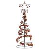 vidaXL LED-kerstboom met kerstballen 80 LEDs warm wit 120 cm