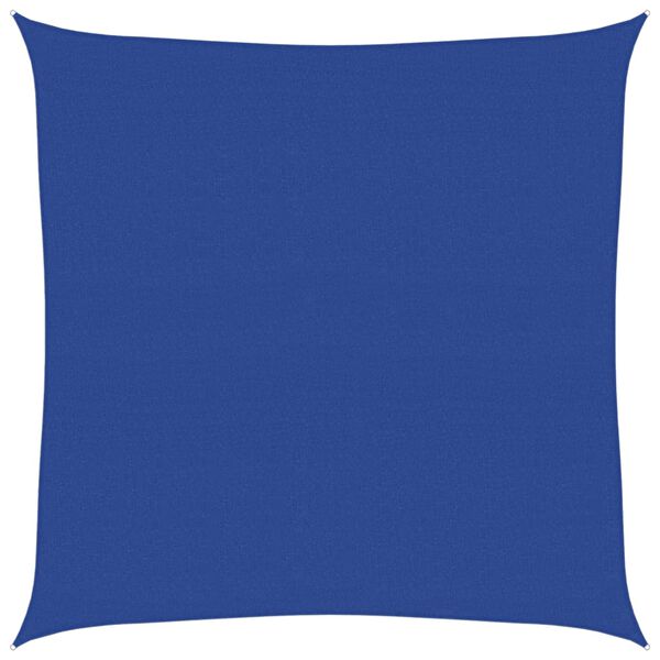 vidaXL Zonnezeil 160 g/m² vierkant 4x4 m HDPE blauw
