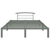 vidaXL Bedframe metaal grijs 120x200 cm