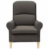 vidaXL Fauteuil Donkergrijs 76 x 94 x 102 cm Sharpa stof