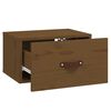 vidaXL Nachtkastjes 2 st wandgemonteerd 40x29,5x22 cm honingbruin