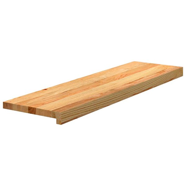 vidaXL Traptreden 12 st 90x25x2 cm massief eikenhout lichtbruin