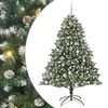 vidaXL Kunstkerstboom met 300 LED Groen 180 cm PVC en Plastic en Staal