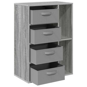 vidaXL Dressoir Grijs Sonoma 60 x 33,5 x 84 cm