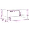 vidaXL Salontafel 90x50x36,5 cm bewerkt hout bruin eikenkleur