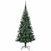 vidaXL Kunstmatig Voorverlicht Kerstboom Groen 150 cm PVC en Metaal