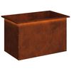 vidaXL Plantenbak met led Roestkleurig 50 x 80 x 48 cm weervast staal