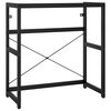 vidaXL Wastafelframe 79x38x83 cm ijzer zwart