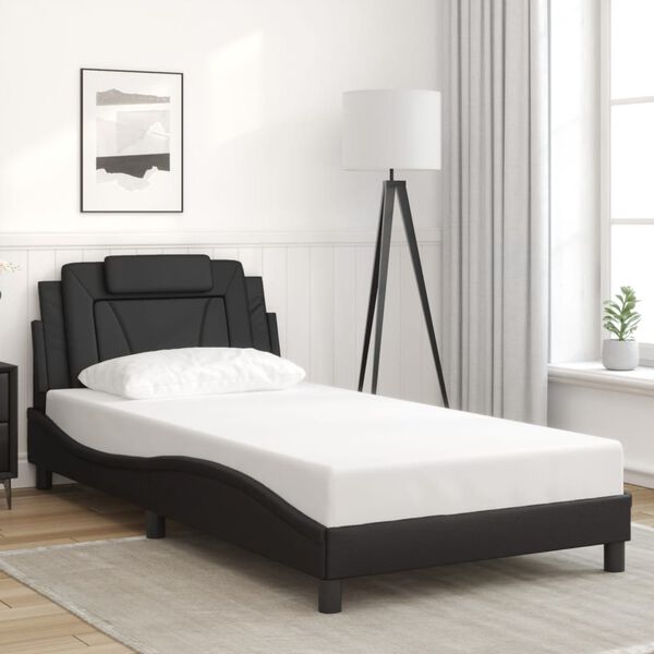 vidaXL Bedframe "Viana" met LED zonder matras zwart 100x203 cm