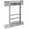 vidaXL Wandgemonteerde hengelhouder Bewerkt hout 93 x 12 x 103 cm