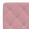 vidaXL Bedframe zonder matras fluweel roze 120x200 cm