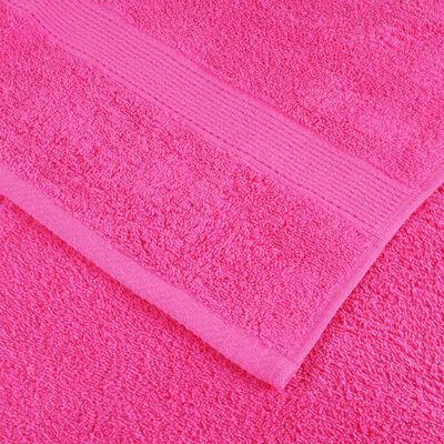 vidaXL Handdoeken 10 st 600 g/m² 100x200 cm 100% katoen roze