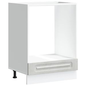 vidaXL Ovenkast Kalmar bewerkt hout betongrijs