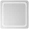 vidaXL LED Badkamer Spiegel Transparant 60 x 60 cm gehard glas