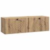 vidaXL Wandbeugel TV-kast 98 x 31 x 30 cm Artisanaal eiken