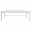vidaXL Bedframe metaal wit 90x190 cm