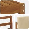 vidaXL Buiten bankenset 6 pcs Natuurlijk en Beige Bewerkt hout