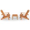 vidaXL 3-delige Loungeset Adirondack massief acaciahout