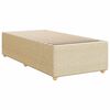 vidaXL Boxspring met matras stof cr&egrave;mekleurig 100x200 cm
