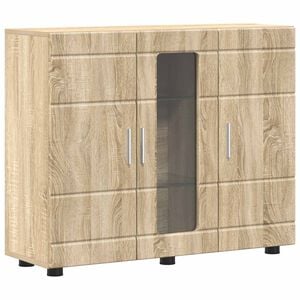 vidaXL Houten Kast Sonoma Eiken Bewerkt hout