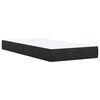 vidaXL Boxspring met matras fluweel zwart 90x190 cm