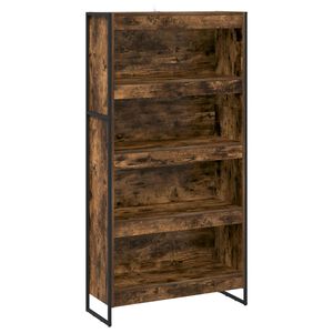 vidaXL Boekenkast 80 x 30 x 155 cm Bewerkt hout Rook Eik