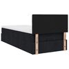vidaXL Ottoman bed met matras en LED's 90x190cm stof zwart