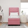 vidaXL Boxspringbed met matras Roze 200 x 80 cm Polyester