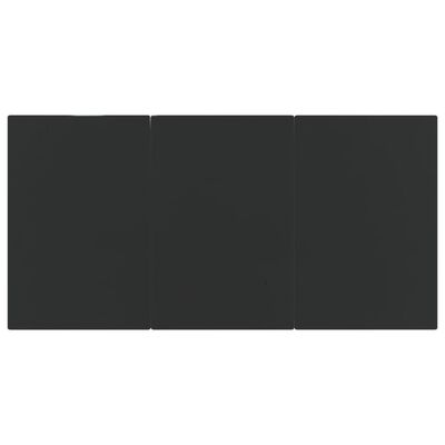vidaXL 7-delige Tuinset met kussens poly rattan zwart en grijs
