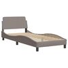 vidaXL Bedframe zonder matras "Hanko" 90x190 cm stof taupe