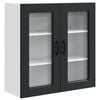 vidaXL Vaatwasserpaneel Kalmar Zwart 80 x 31 x 80 cm Bewerkt hout