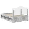 vidaXL Bedframe Concerte Grijs 135 x 190 cm Massief grenenhout
